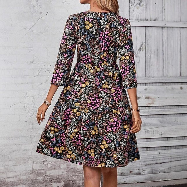Women's Mini Dress Floral Dress Print Dress Modern Outdoor