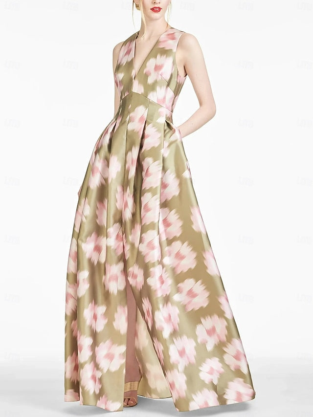 High A-Line Wedding Split Evening Gown Dress Beach Formal FashionChic