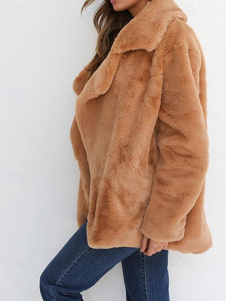 Women's Furs Warm Teddy Coat Comfortable Faux Fur FashionChic
