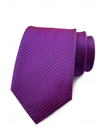 satin striped tie Men's FashionChic