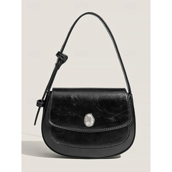 White Bag Leather Chic for Small Stylish Shoulder - Women FashionChic