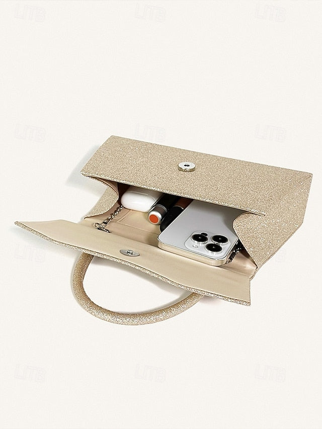 Clutch with Elegant Evening Women's Sparkling Glitter FashionChic