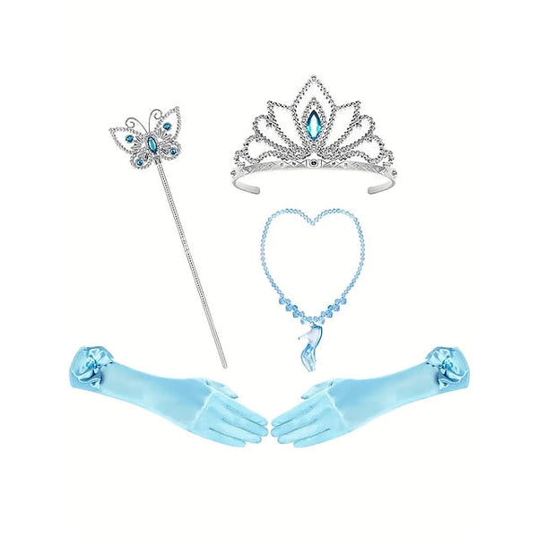 Dress Elsa Tulle Party Flower Princess Frozen Costume Girl Theme FashionChic