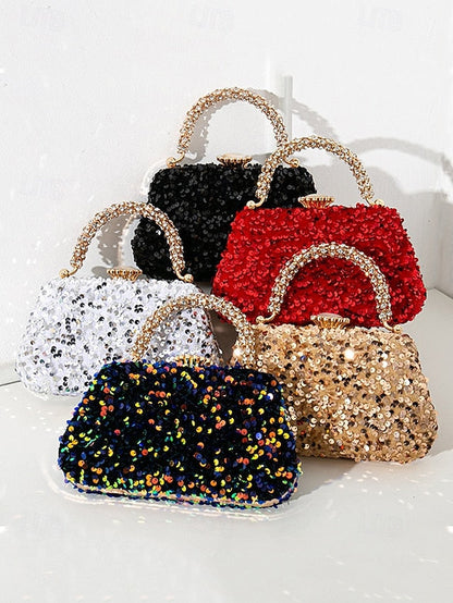 Vintage Bag Embellished Women's Sequin Evening – Clutch FashionChic