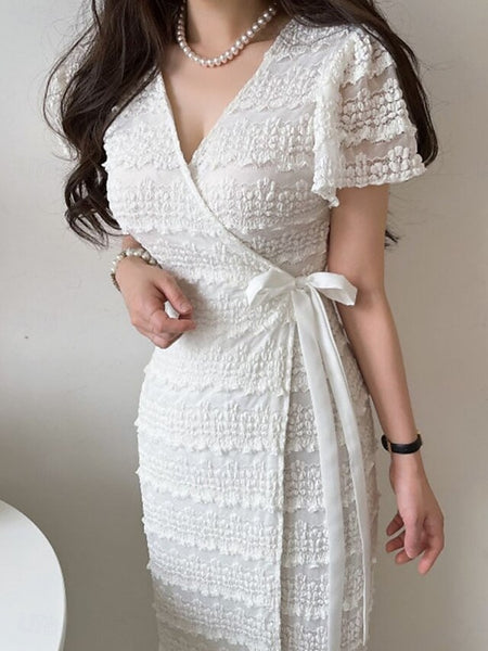 Women's Midi Dress Sheath Dress Casual Daily Regular Fit