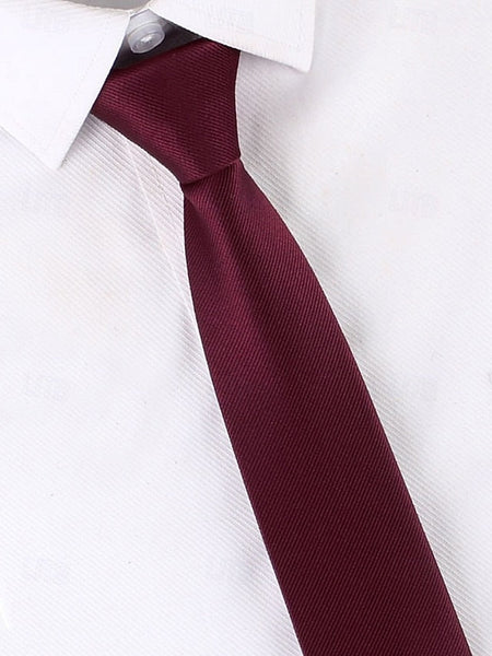Classic - Narrow Men's Ties Zip and Stripes Pre-Tied FashionChic