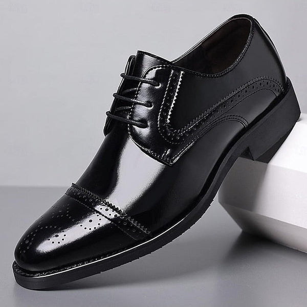 Shoes Color-Blocked White Men's and Dress Black with FashionChic