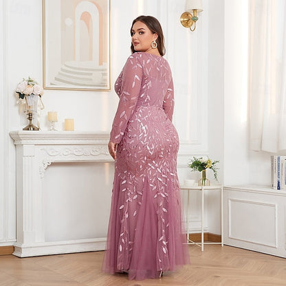 / Floor Mermaid Formal Sparkle Evening Dress Gown Trumpet FashionChic