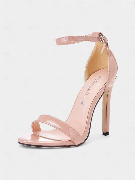 Metallic – Heel Sleek Women Wedding Sandals Stiletto for FashionChic