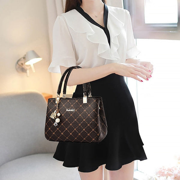 Women's Men's PU Party Leather Bag Shoulder Handbag FashionChic