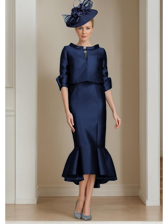 Dress Mother of Formal Guest Piece Bride Two the Mermaid Wedding FashionChic