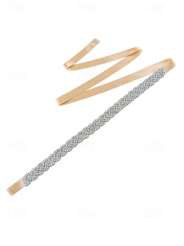 Wedding Waistband Crystal Rhinestone Bridal – Dress Elegant FashionChic