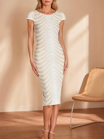 Elegant Trumpet the Dress of Vintage / Mermaid Bride Mother FashionChic