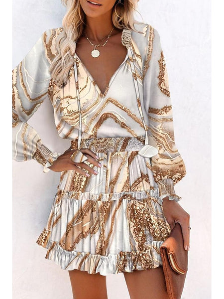 Women's Mini Dress Print Dress Fashion Daily Holiday Going