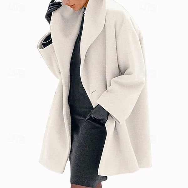 Comfortable Warm Furs Buttons Faux Women's Coat Fur FashionChic