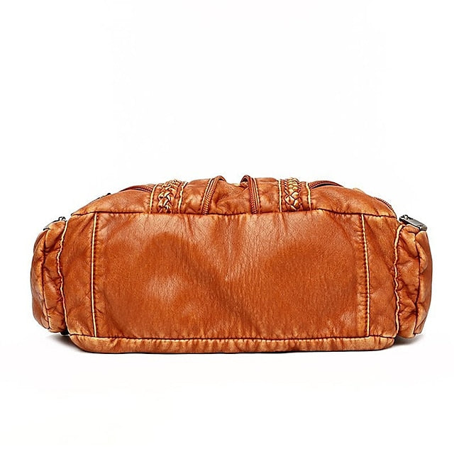Bag Stylish - Vintage Shoulder Women's Brown Leather FashionChic