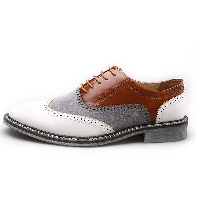 Spectator Gatsby-Inspired Wingtip Shoes Men's Oxford in FashionChic