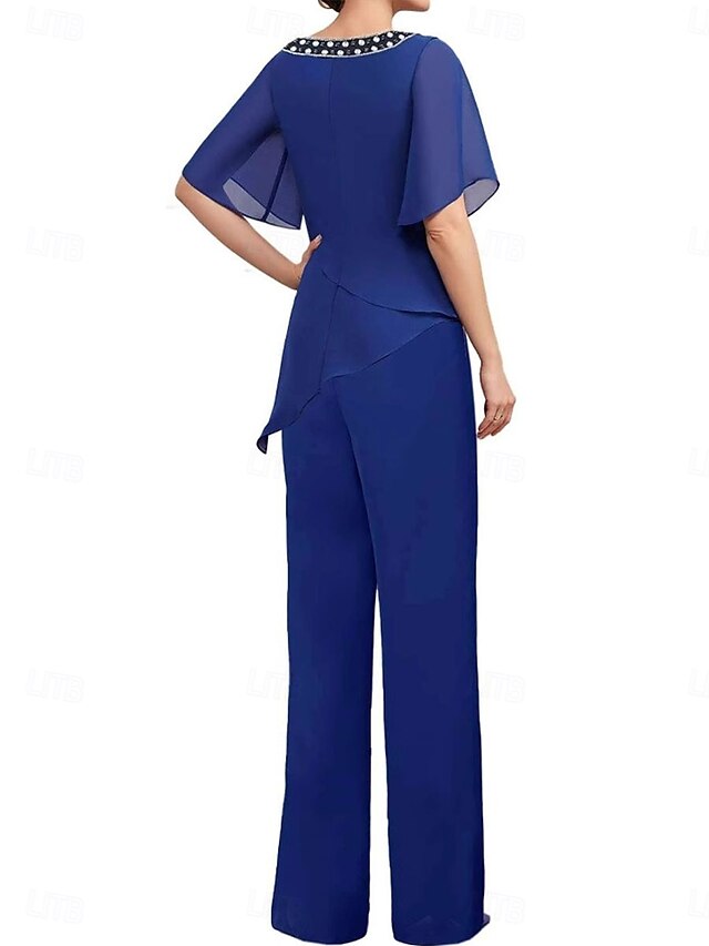 Guest Simple Elegant the Wedding Dress Pantsuit Mother of Bride FashionChic