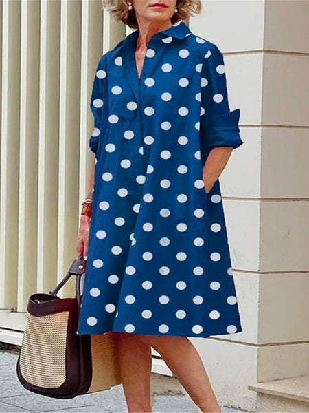 Women's Shirt Dress Casual Dress Shift Dress Midi Dress FashionChic