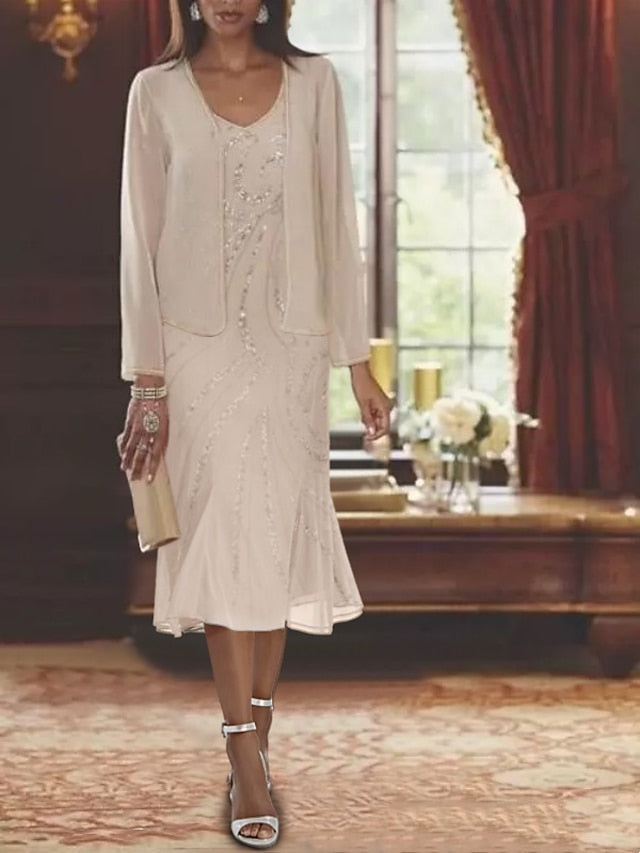 Two Mother Dress Wedding of Bride Formal the Piece Beach Mermaid FashionChic