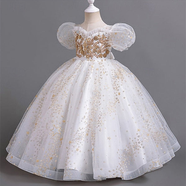 Princess Girls' Girl Kid's Flower Dress FashionChic