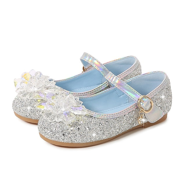 Princess PU Leather Shoes Girls' Walking Portable Flats FashionChic