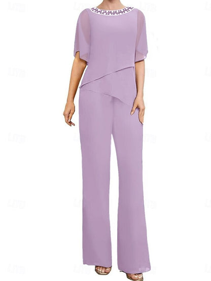 Guest Simple Elegant the Wedding Dress Pantsuit Mother of Bride FashionChic
