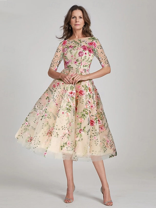 Mother Wedding Beach Elegant of Bride A-Line Dress the FashionChic