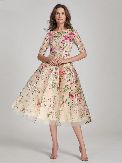 Mother Wedding Beach Elegant of Bride A-Line Dress the FashionChic