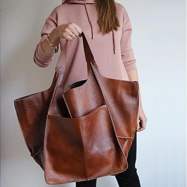 Women's Men's PU Party Leather Bag Shoulder Handbag FashionChic