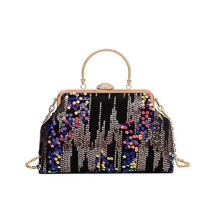 Synthetic Women's Bag Party Clutch Bags Dome Handbag FashionChic