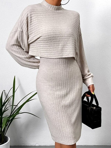 Women's Dress Set Slip Dress Midi Dress Elegant Casual