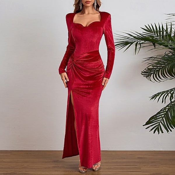 Women's Long Dress Maxi Dress Velvet Dress Party Dress