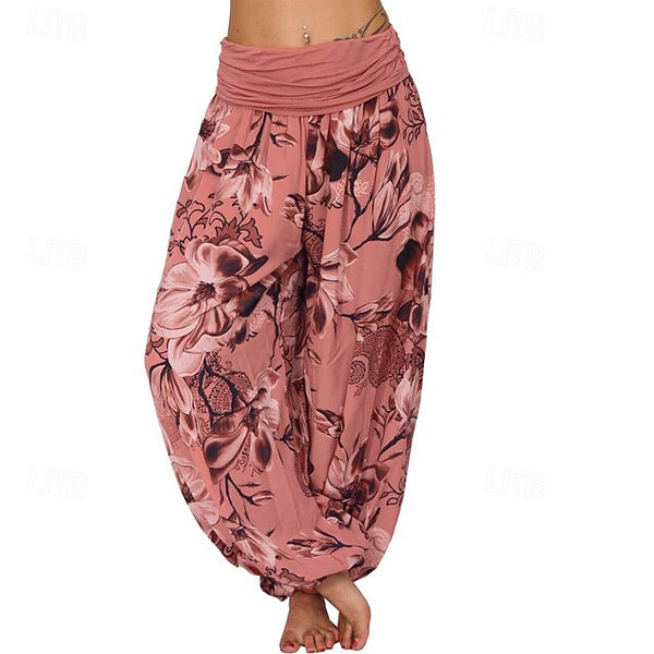 Women's Slacks Pants Trousers Fashion Boho Full Length