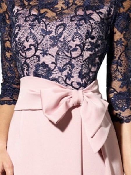 Mother Bride Guest of Elegant Wedding Dress Jewel Sheath the FashionChic