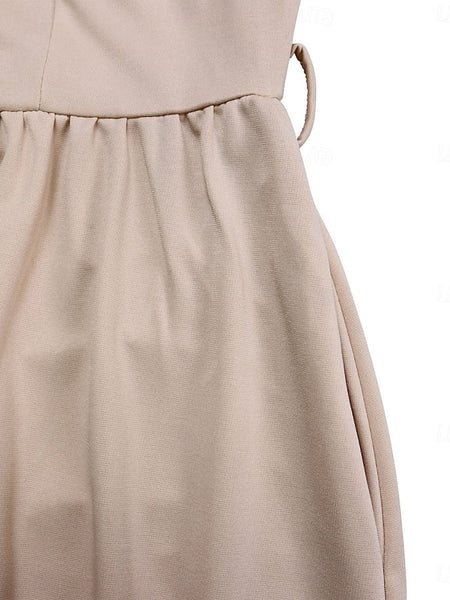Women's Midi Dress Shirt Dress A Line Dress Elegant Formal FashionChic