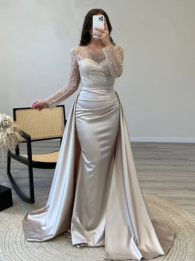 / Trumpet Mermaid Evening Carnival Formal Gown Dress Elegant FashionChic