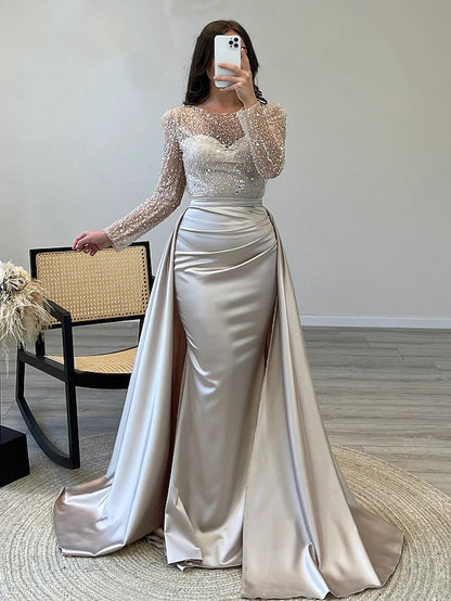 / Trumpet Mermaid Evening Carnival Formal Gown Dress Elegant FashionChic