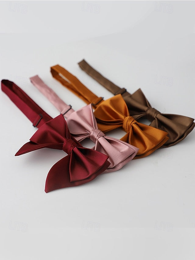 Men's in Multiple Satin Colors Bow Tie FashionChic