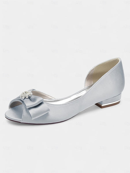 in satin sparkling flats luxurious crafted Elegant a with FashionChic