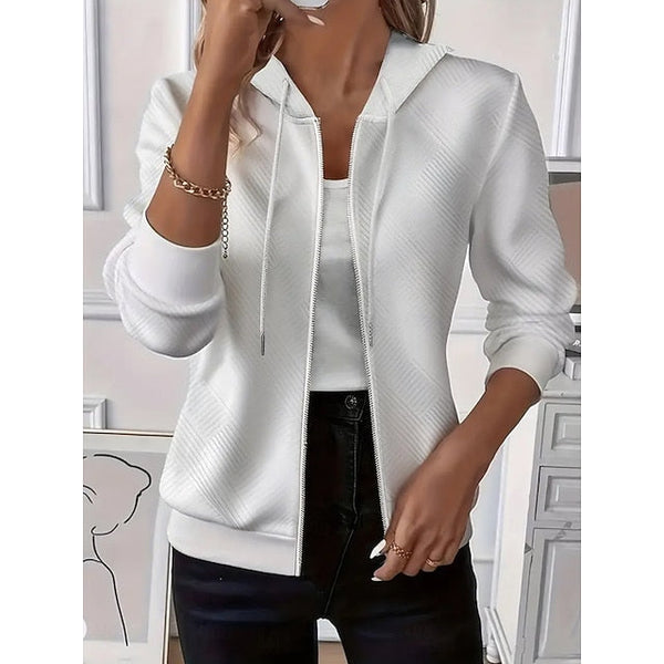 Women's Pullover Plain Elegant Casual Long Sleeve Hooded FashionChic