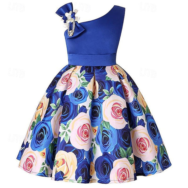 3D Sleeveless Flower Dress Party Girls' Easter Summer FashionChic