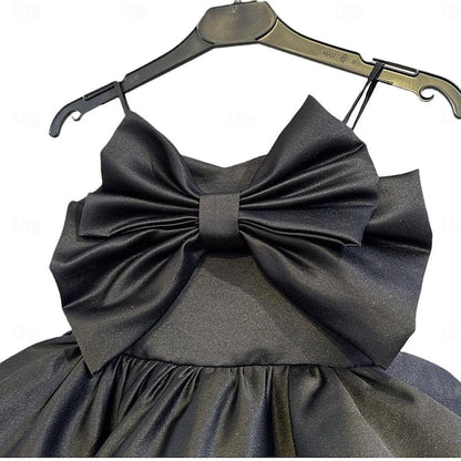Girls' Sleeveless Solid Performance Dress Color Kids Party FashionChic