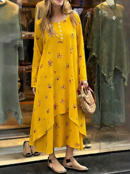 Women's Midi Dress Shift Dress A Line Dress Casual Holiday
