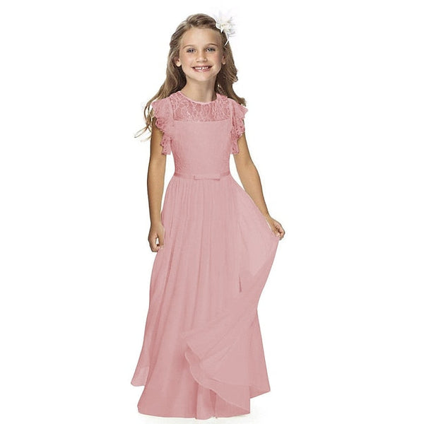 Girls' Flower Party Wedding Performance Dress Girl FashionChic