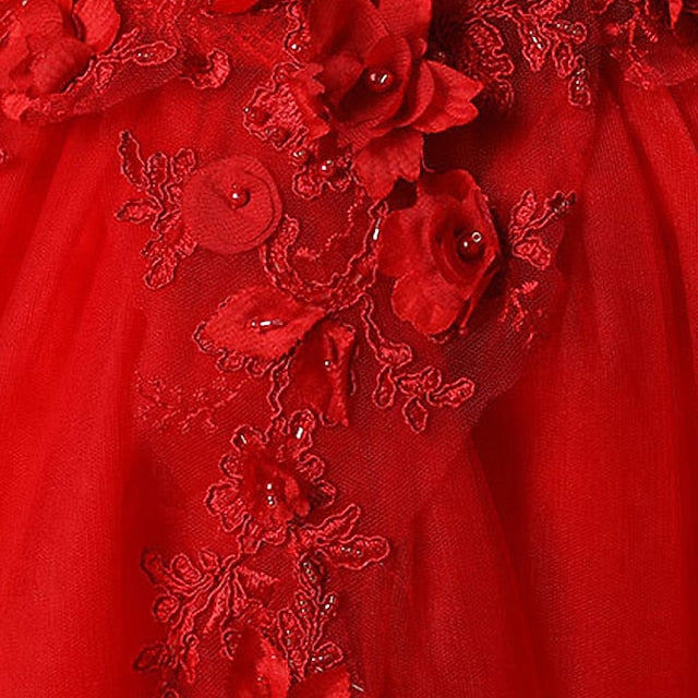 Party Flower Dress Princess Girl Girls' FashionChic