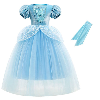 Fairytale Girl Party Theme Cinderella Flower Dress Princess FashionChic