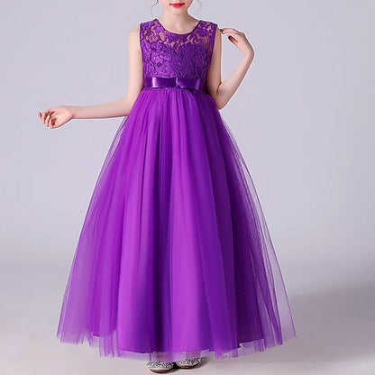 Flower Gown Girls' Dress Evening Party Girl FashionChic