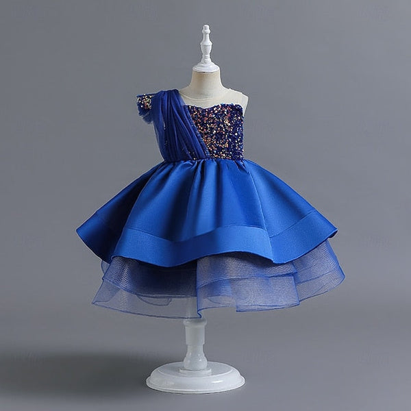 Sequin Girls' Party Dress Sleeveless Wedding Kids FashionChic