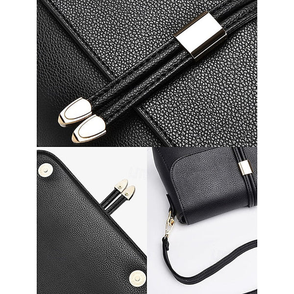 Burgundy Bags in Crossbody Leather Black Women's Faux and FashionChic